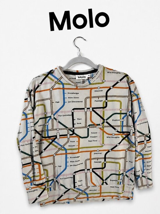 Molo Other - Molo Kids Subway Map Print Sweatshirt â Size 152 / Approx. 11â12 Years